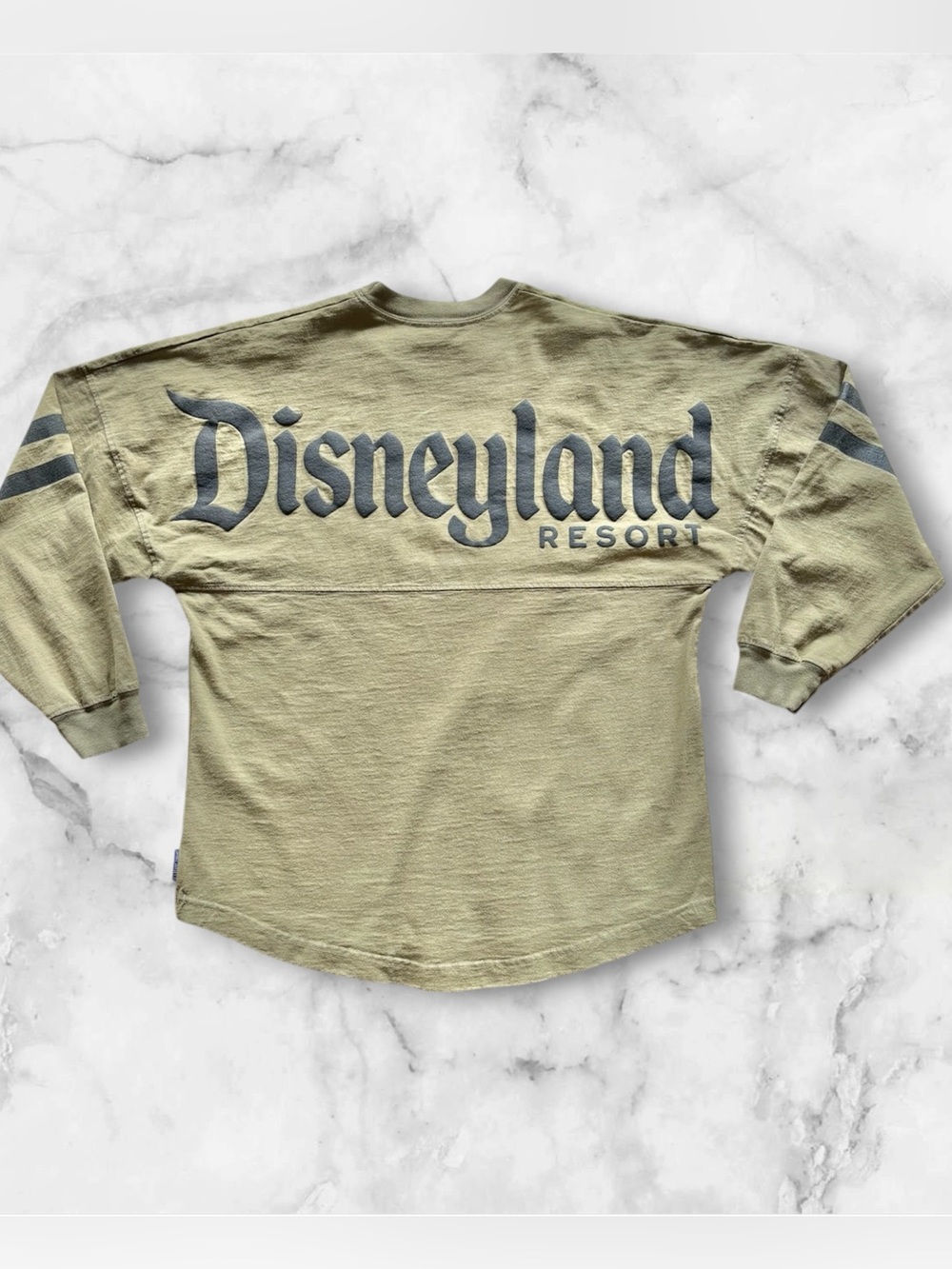 Disney Parks Disneyland Resort Spirit Jersey Olive Green Size Small Long Sleeve